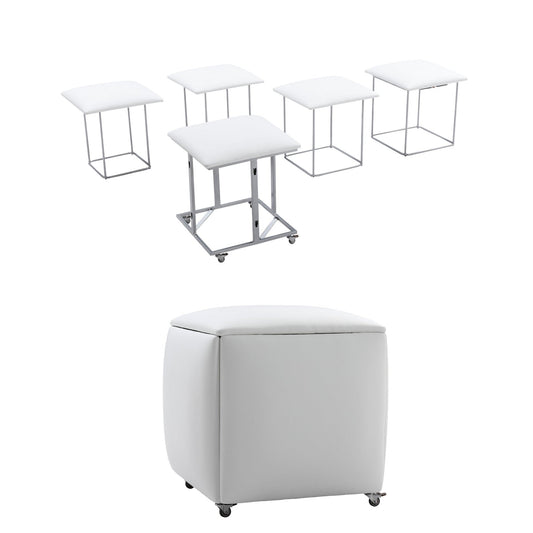 Companion Cube - 5 Hidden Seats Ottoman