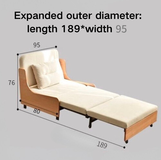 Pull Out Solid Beech Wood Day Sofa Bed